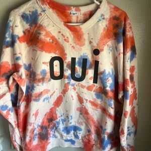 Clare V OUI the dye crewneck. Size LARGE.